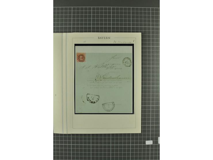 1849/1919, ungebrauchte und gestempelte, teils auch postfrische Partie auf alten Albenblättern, dabei viele bessere Werte und
