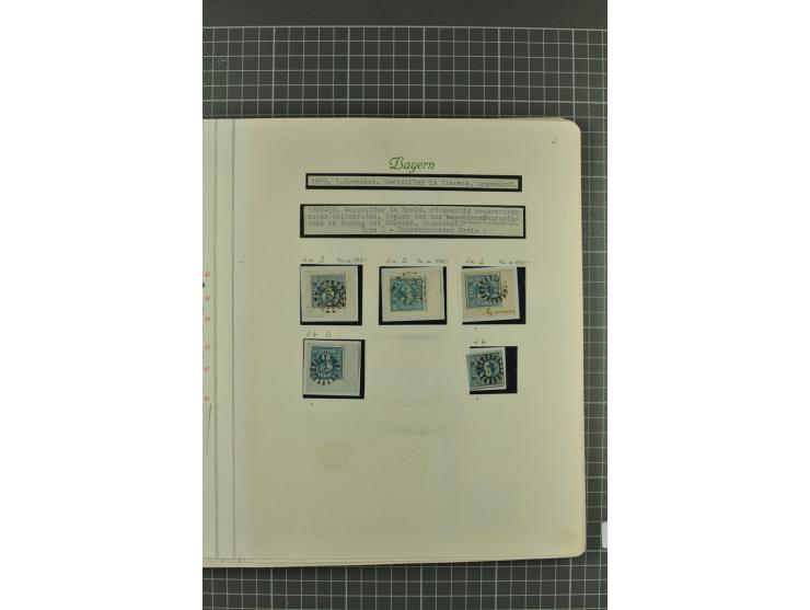 1849/1919, ungebrauchte und gestempelte, teils auch postfrische Partie auf alten Albenblättern, dabei viele bessere Werte und