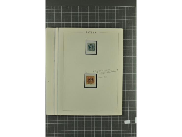 1849/1919, ungebrauchte und gestempelte, teils auch postfrische Partie auf alten Albenblättern, dabei viele bessere Werte und