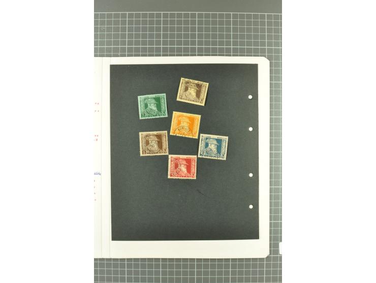 1849/1919, ungebrauchte und gestempelte, teils auch postfrische Partie auf alten Albenblättern, dabei viele bessere Werte und