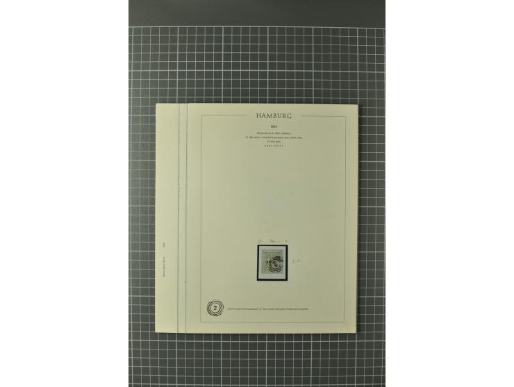 1859/67, ungebrauchte und gestempelte kleine Sammlung, dabei schöne Einzelstücke, Paar der Nr. 4, ,postfischer Rand-4er-Block
