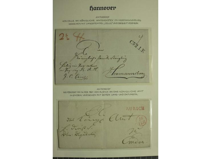 1618/1864, ungebrauchte und gestempelte Sammlung mit guten Werten, Einheiten, Randnummern, Briefen, Ganzsachen und Postschein
