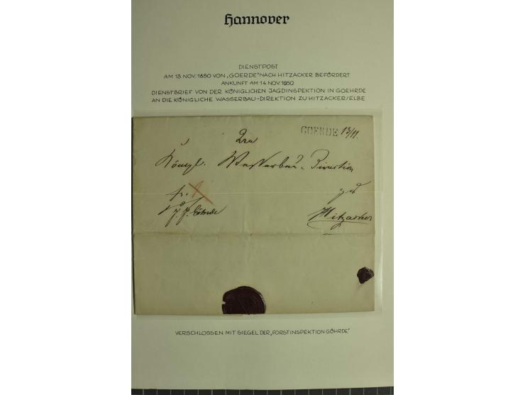 1618/1864, ungebrauchte und gestempelte Sammlung mit guten Werten, Einheiten, Randnummern, Briefen, Ganzsachen und Postschein
