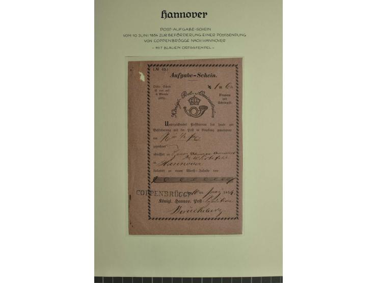 1618/1864, ungebrauchte und gestempelte Sammlung mit guten Werten, Einheiten, Randnummern, Briefen, Ganzsachen und Postschein