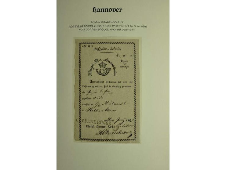 1618/1864, ungebrauchte und gestempelte Sammlung mit guten Werten, Einheiten, Randnummern, Briefen, Ganzsachen und Postschein