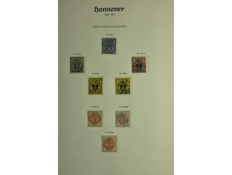 1618/1864, ungebrauchte und gestempelte Sammlung mit guten Werten, Einheiten, Randnummern, Briefen, Ganzsachen und Postschein