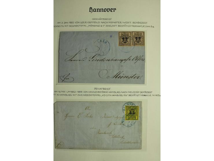 1618/1864, ungebrauchte und gestempelte Sammlung mit guten Werten, Einheiten, Randnummern, Briefen, Ganzsachen und Postschein