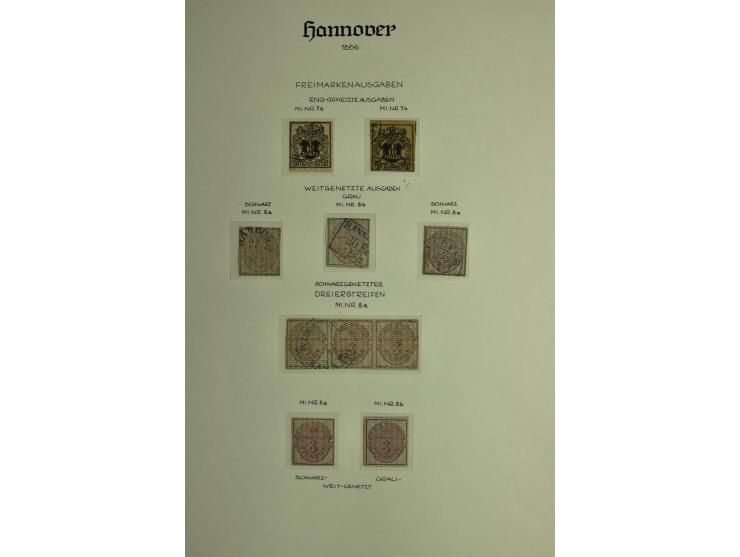 1618/1864, ungebrauchte und gestempelte Sammlung mit guten Werten, Einheiten, Randnummern, Briefen, Ganzsachen und Postschein