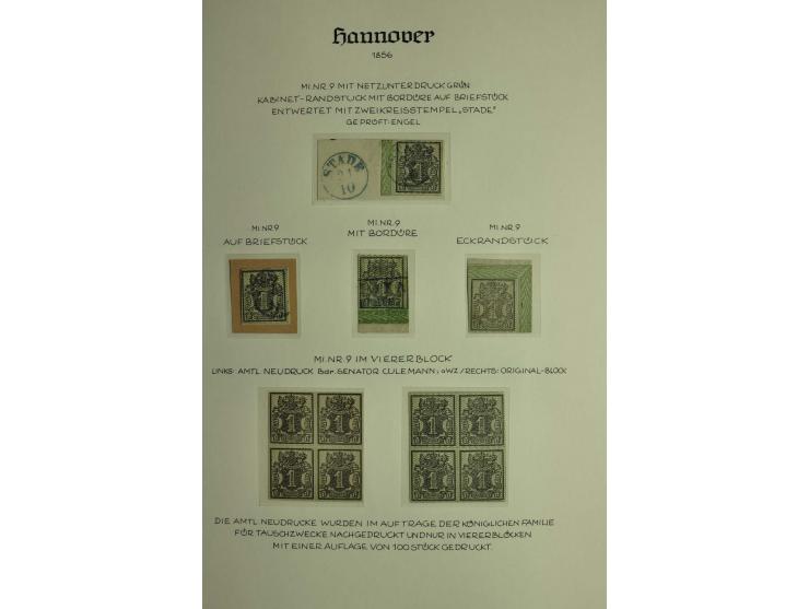 1618/1864, ungebrauchte und gestempelte Sammlung mit guten Werten, Einheiten, Randnummern, Briefen, Ganzsachen und Postschein