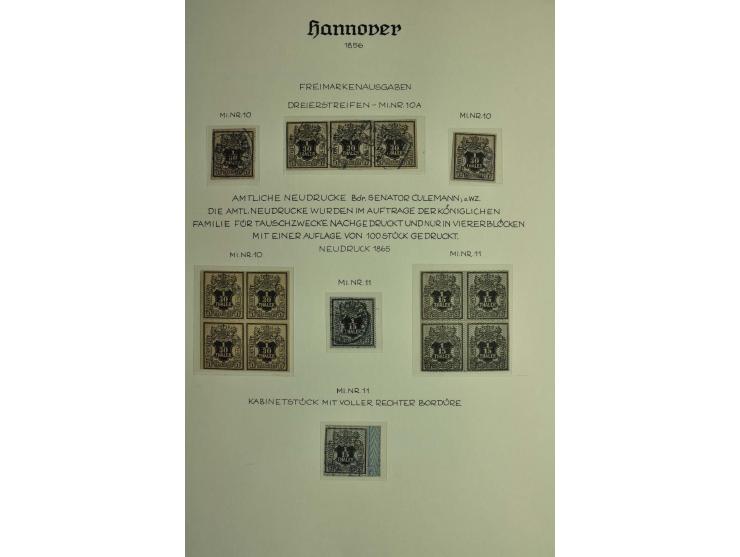 1618/1864, ungebrauchte und gestempelte Sammlung mit guten Werten, Einheiten, Randnummern, Briefen, Ganzsachen und Postschein
