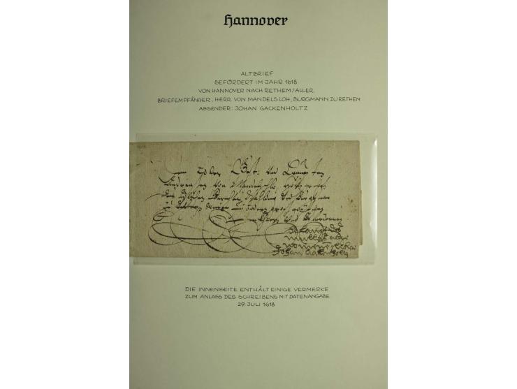 1618/1864, ungebrauchte und gestempelte Sammlung mit guten Werten, Einheiten, Randnummern, Briefen, Ganzsachen und Postschein