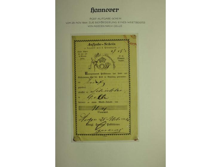 1618/1864, ungebrauchte und gestempelte Sammlung mit guten Werten, Einheiten, Randnummern, Briefen, Ganzsachen und Postschein