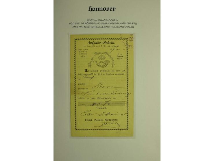 1618/1864, ungebrauchte und gestempelte Sammlung mit guten Werten, Einheiten, Randnummern, Briefen, Ganzsachen und Postschein