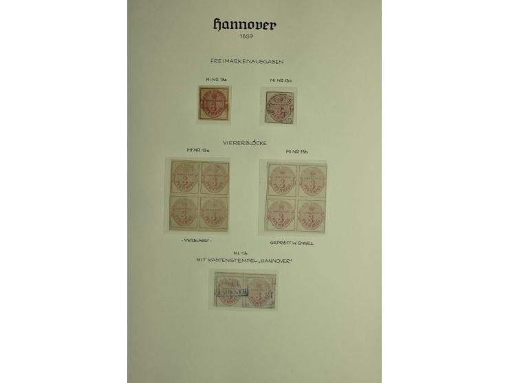 1618/1864, ungebrauchte und gestempelte Sammlung mit guten Werten, Einheiten, Randnummern, Briefen, Ganzsachen und Postschein