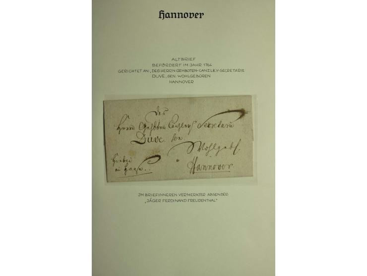 1618/1864, ungebrauchte und gestempelte Sammlung mit guten Werten, Einheiten, Randnummern, Briefen, Ganzsachen und Postschein