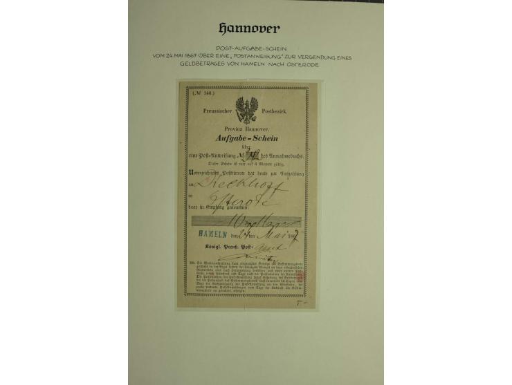 1618/1864, ungebrauchte und gestempelte Sammlung mit guten Werten, Einheiten, Randnummern, Briefen, Ganzsachen und Postschein