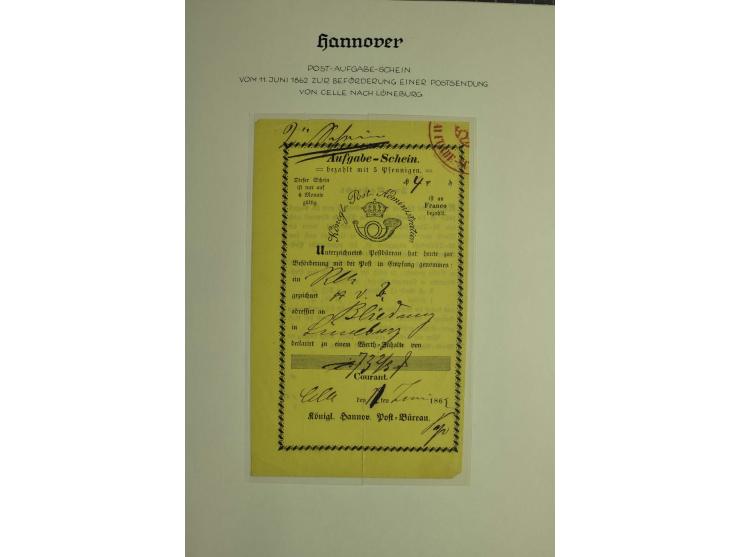 1618/1864, ungebrauchte und gestempelte Sammlung mit guten Werten, Einheiten, Randnummern, Briefen, Ganzsachen und Postschein