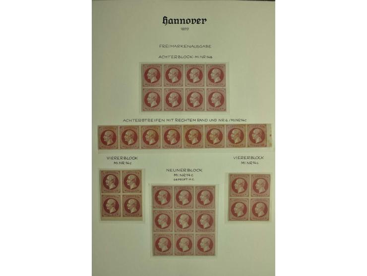 1618/1864, ungebrauchte und gestempelte Sammlung mit guten Werten, Einheiten, Randnummern, Briefen, Ganzsachen und Postschein