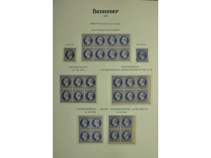 1618/1864, ungebrauchte und gestempelte Sammlung mit guten Werten, Einheiten, Randnummern, Briefen, Ganzsachen und Postschein