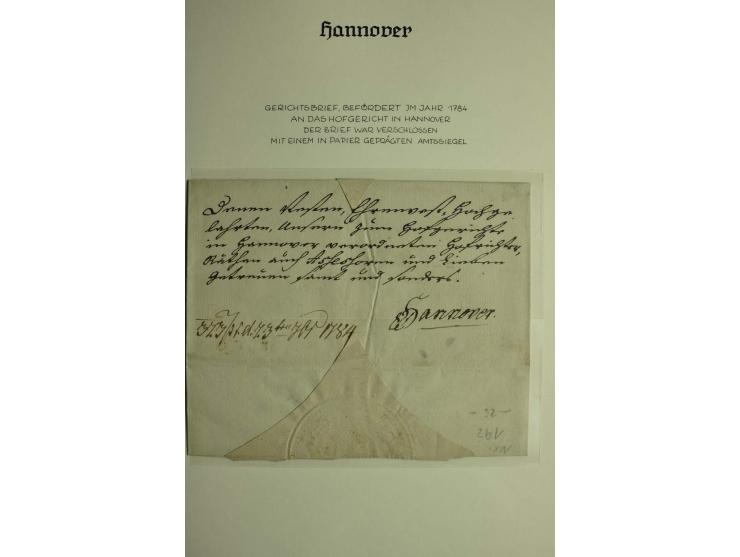 1618/1864, ungebrauchte und gestempelte Sammlung mit guten Werten, Einheiten, Randnummern, Briefen, Ganzsachen und Postschein