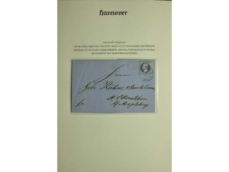 1618/1864, ungebrauchte und gestempelte Sammlung mit guten Werten, Einheiten, Randnummern, Briefen, Ganzsachen und Postschein
