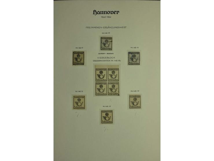 1618/1864, ungebrauchte und gestempelte Sammlung mit guten Werten, Einheiten, Randnummern, Briefen, Ganzsachen und Postschein