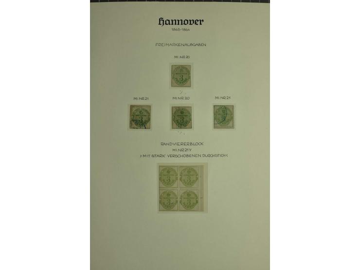 1618/1864, ungebrauchte und gestempelte Sammlung mit guten Werten, Einheiten, Randnummern, Briefen, Ganzsachen und Postschein