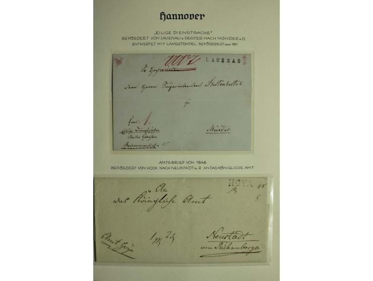 1618/1864, ungebrauchte und gestempelte Sammlung mit guten Werten, Einheiten, Randnummern, Briefen, Ganzsachen und Postschein