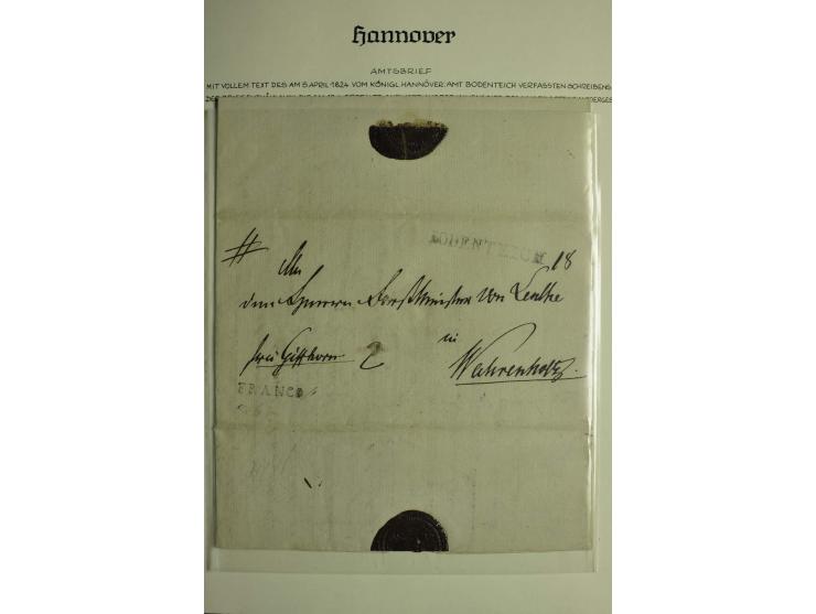 1618/1864, ungebrauchte und gestempelte Sammlung mit guten Werten, Einheiten, Randnummern, Briefen, Ganzsachen und Postschein