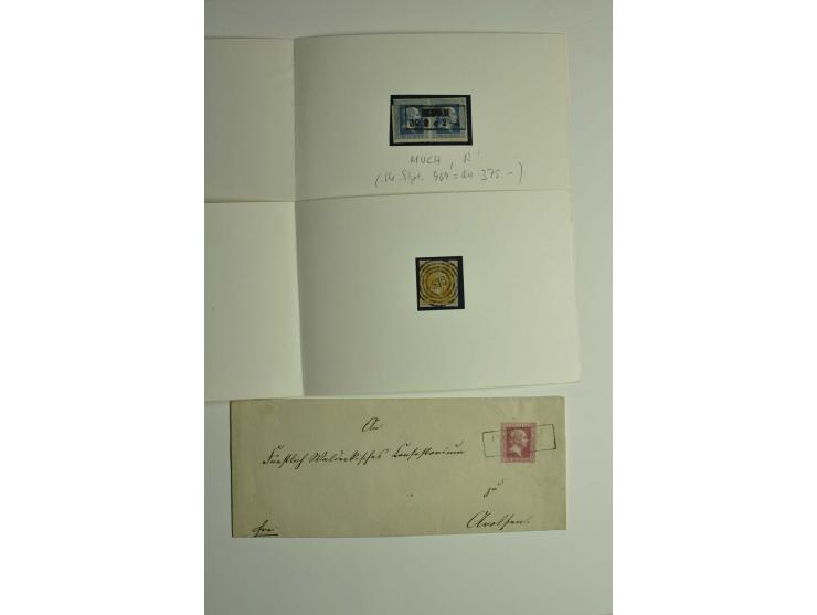 1850/67, ungebrauchter und gestempelter Bestand mit vielen besseren und attraktiven Stücken, dabei kleinere Einheiten, Paar d