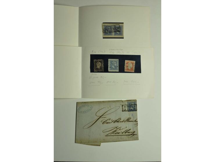 1850/67, ungebrauchter und gestempelter Bestand mit vielen besseren und attraktiven Stücken, dabei kleinere Einheiten, Paar d