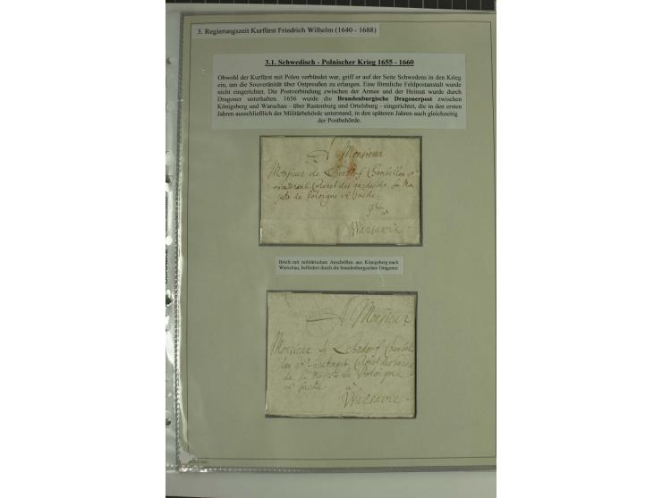FELDPOST: 1656/1866 (ca.), Sammlung von  über 100 Briefen und Dokumenten aus verschiedenen Kriegen bzw. Militäreinsätzen, dav