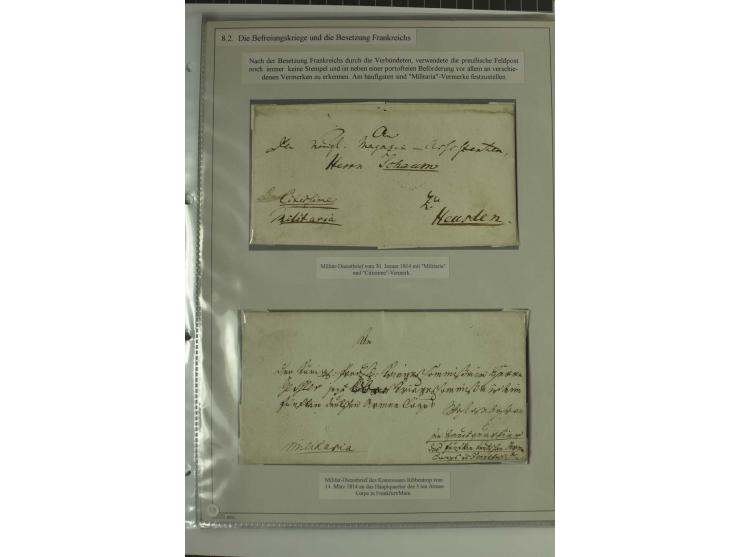 FELDPOST: 1656/1866 (ca.), Sammlung von  über 100 Briefen und Dokumenten aus verschiedenen Kriegen bzw. Militäreinsätzen, dav