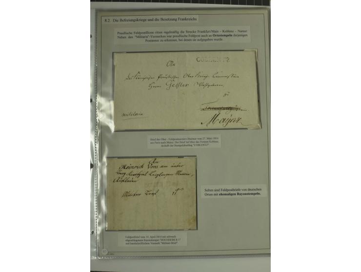 FELDPOST: 1656/1866 (ca.), Sammlung von  über 100 Briefen und Dokumenten aus verschiedenen Kriegen bzw. Militäreinsätzen, dav