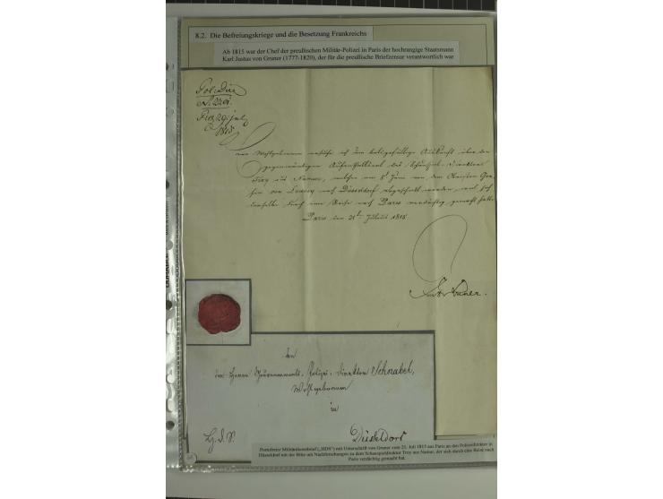 FELDPOST: 1656/1866 (ca.), Sammlung von  über 100 Briefen und Dokumenten aus verschiedenen Kriegen bzw. Militäreinsätzen, dav