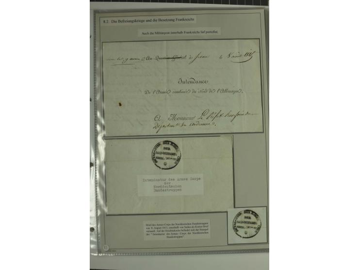 FELDPOST: 1656/1866 (ca.), Sammlung von  über 100 Briefen und Dokumenten aus verschiedenen Kriegen bzw. Militäreinsätzen, dav
