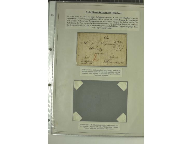 FELDPOST: 1656/1866 (ca.), Sammlung von  über 100 Briefen und Dokumenten aus verschiedenen Kriegen bzw. Militäreinsätzen, dav