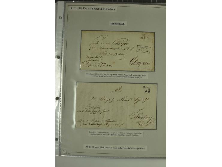 FELDPOST: 1656/1866 (ca.), Sammlung von  über 100 Briefen und Dokumenten aus verschiedenen Kriegen bzw. Militäreinsätzen, dav