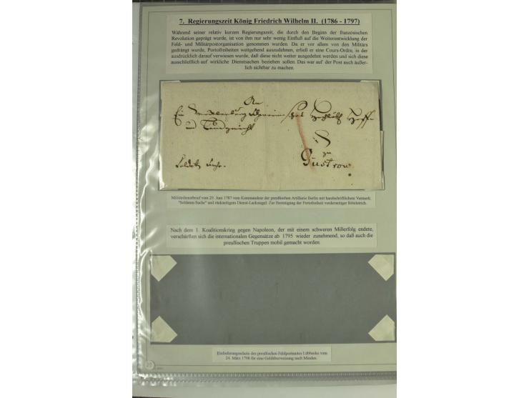 FELDPOST: 1656/1866 (ca.), Sammlung von  über 100 Briefen und Dokumenten aus verschiedenen Kriegen bzw. Militäreinsätzen, dav