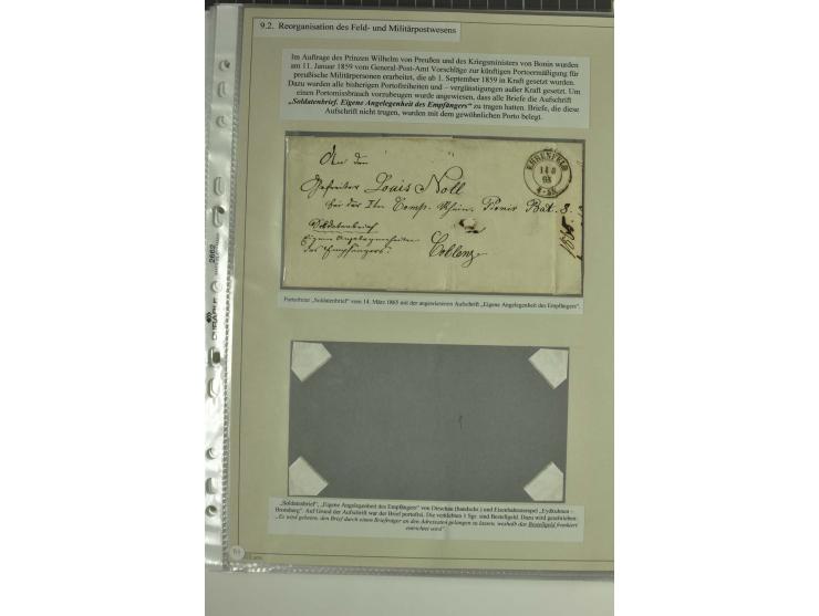 FELDPOST: 1656/1866 (ca.), Sammlung von  über 100 Briefen und Dokumenten aus verschiedenen Kriegen bzw. Militäreinsätzen, dav