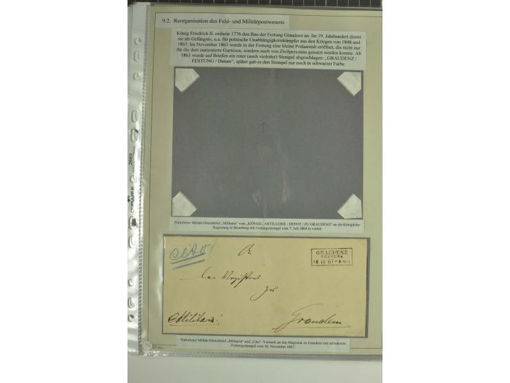 FELDPOST: 1656/1866 (ca.), Sammlung von  über 100 Briefen und Dokumenten aus verschiedenen Kriegen bzw. Militäreinsätzen, dav