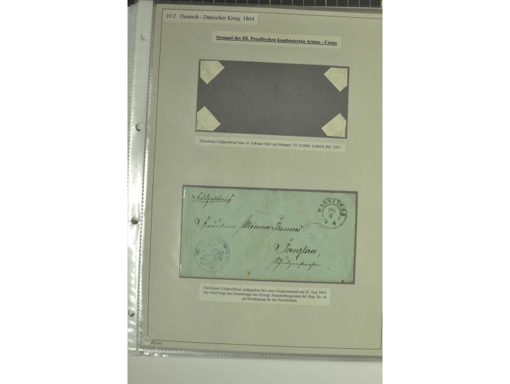 FELDPOST: 1656/1866 (ca.), Sammlung von  über 100 Briefen und Dokumenten aus verschiedenen Kriegen bzw. Militäreinsätzen, dav