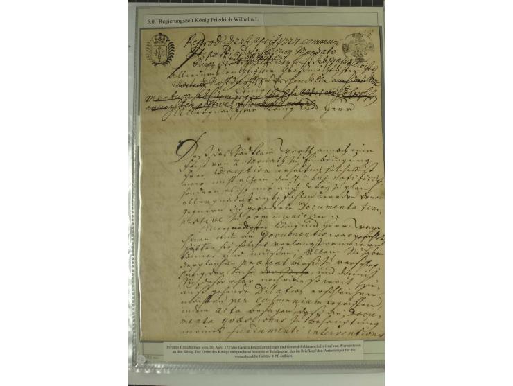 FELDPOST: 1656/1866 (ca.), Sammlung von  über 100 Briefen und Dokumenten aus verschiedenen Kriegen bzw. Militäreinsätzen, dav