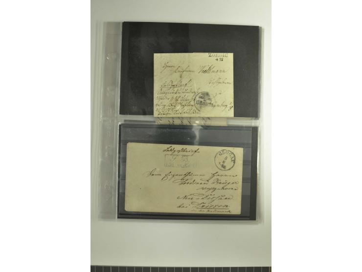 FELDPOST: 1656/1866 (ca.), Sammlung von  über 100 Briefen und Dokumenten aus verschiedenen Kriegen bzw. Militäreinsätzen, dav