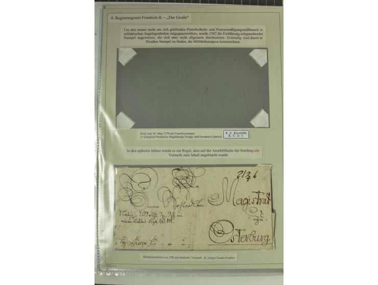 FELDPOST: 1656/1866 (ca.), Sammlung von  über 100 Briefen und Dokumenten aus verschiedenen Kriegen bzw. Militäreinsätzen, dav