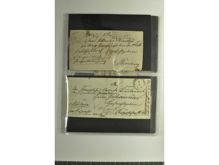 FELDPOST: 1656/1866 (ca.), Sammlung von  über 100 Briefen und Dokumenten aus verschiedenen Kriegen bzw. Militäreinsätzen, dav