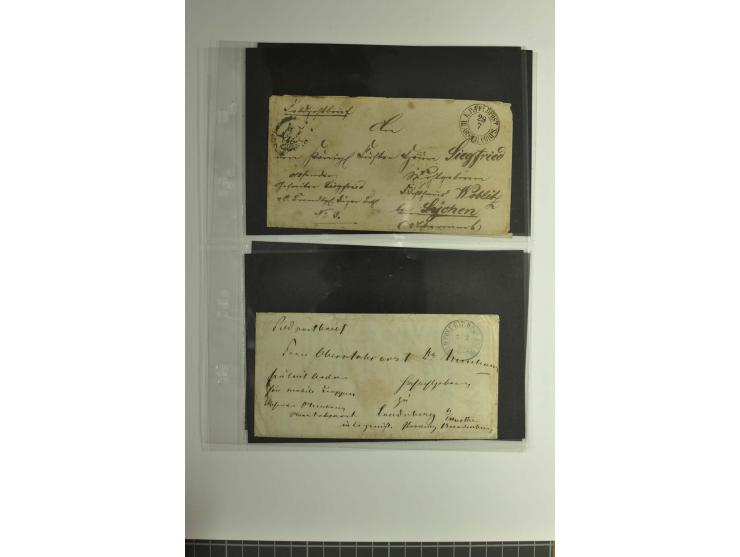 FELDPOST: 1656/1866 (ca.), Sammlung von  über 100 Briefen und Dokumenten aus verschiedenen Kriegen bzw. Militäreinsätzen, dav