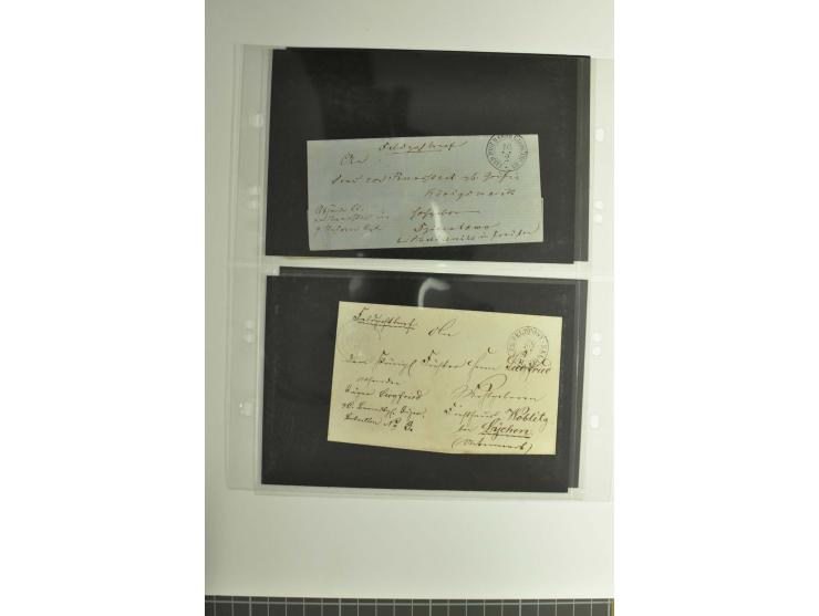 FELDPOST: 1656/1866 (ca.), Sammlung von  über 100 Briefen und Dokumenten aus verschiedenen Kriegen bzw. Militäreinsätzen, dav
