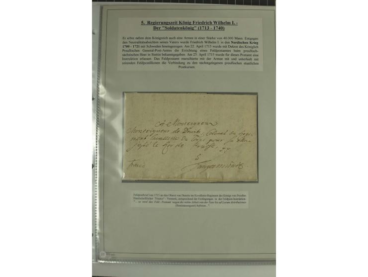 FELDPOST: 1656/1866 (ca.), Sammlung von  über 100 Briefen und Dokumenten aus verschiedenen Kriegen bzw. Militäreinsätzen, dav