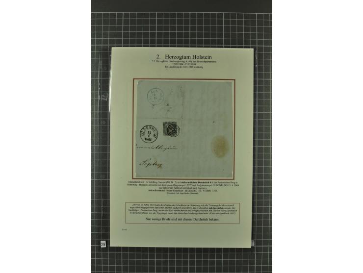 1850/67, umfangreiche Ausstellungs-Sammlung ab Mi.-Nr. 1 auf  96 Blättern mit vielen besseren Marken und Frankaturen, dabei u